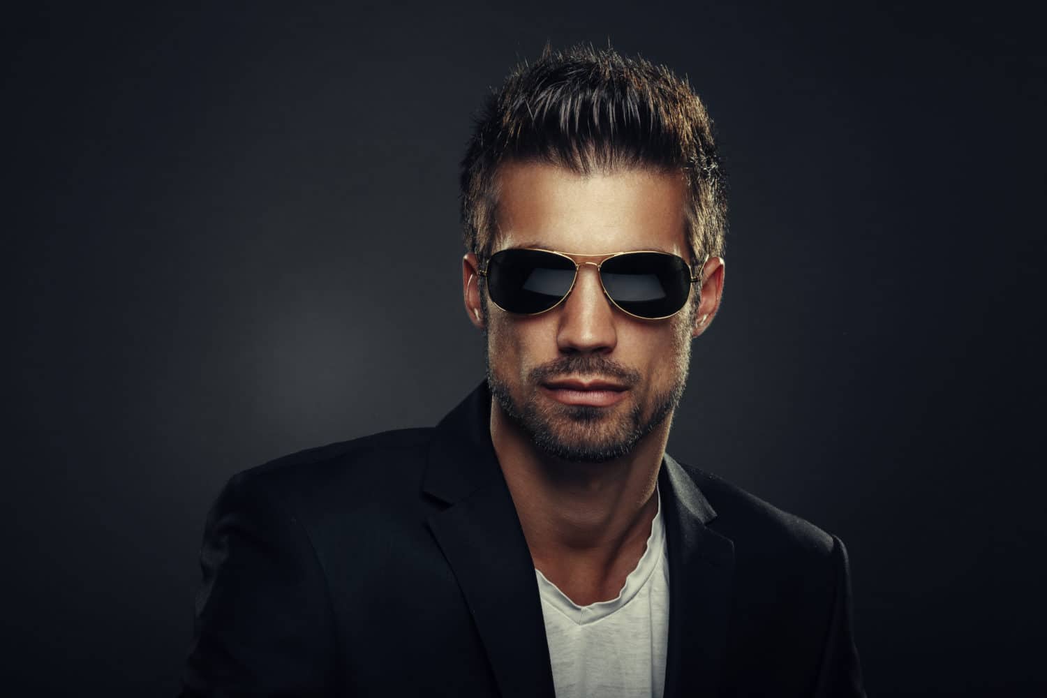 Portrait Of Men With Sunglasses.